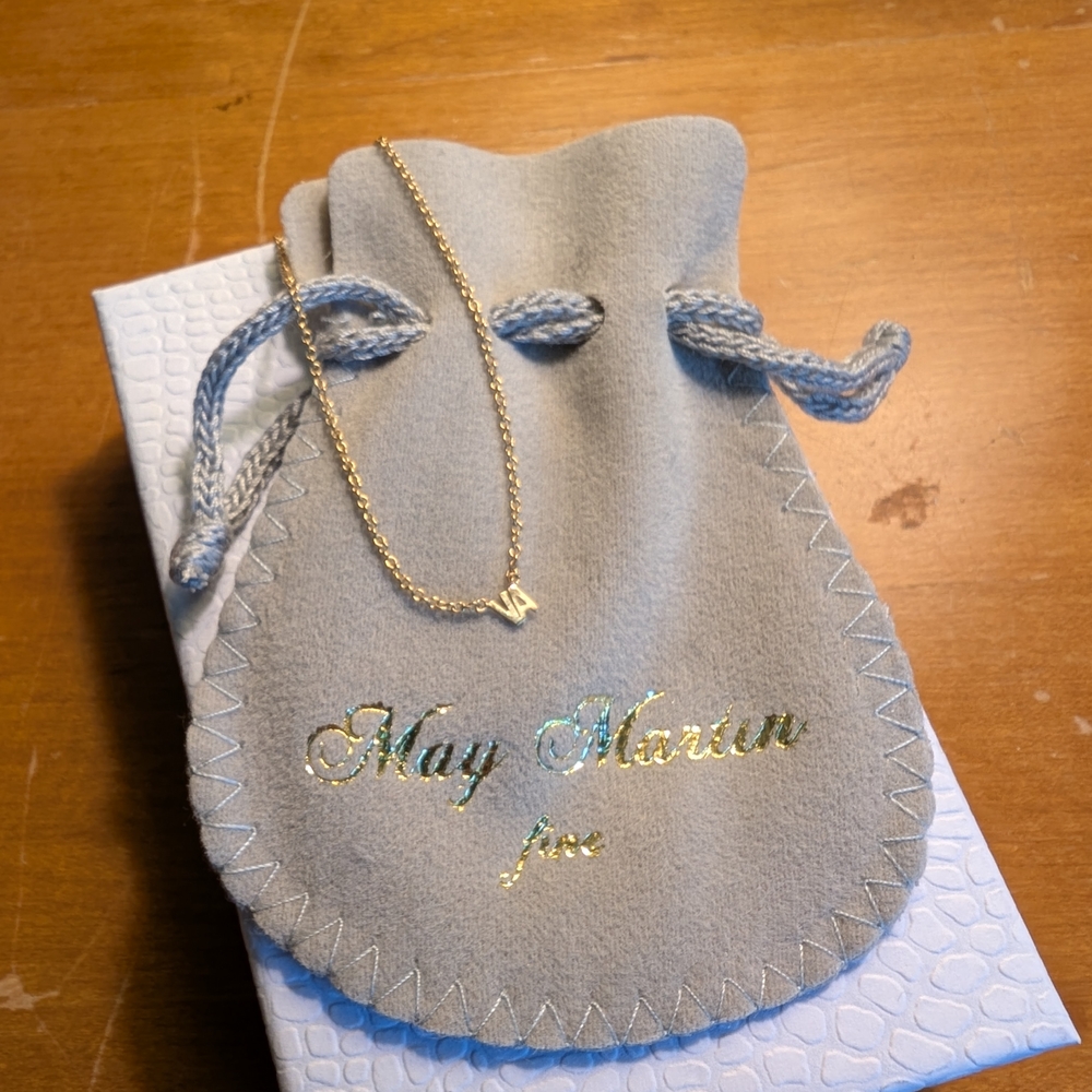 May Martin Virginia Initial Necklace